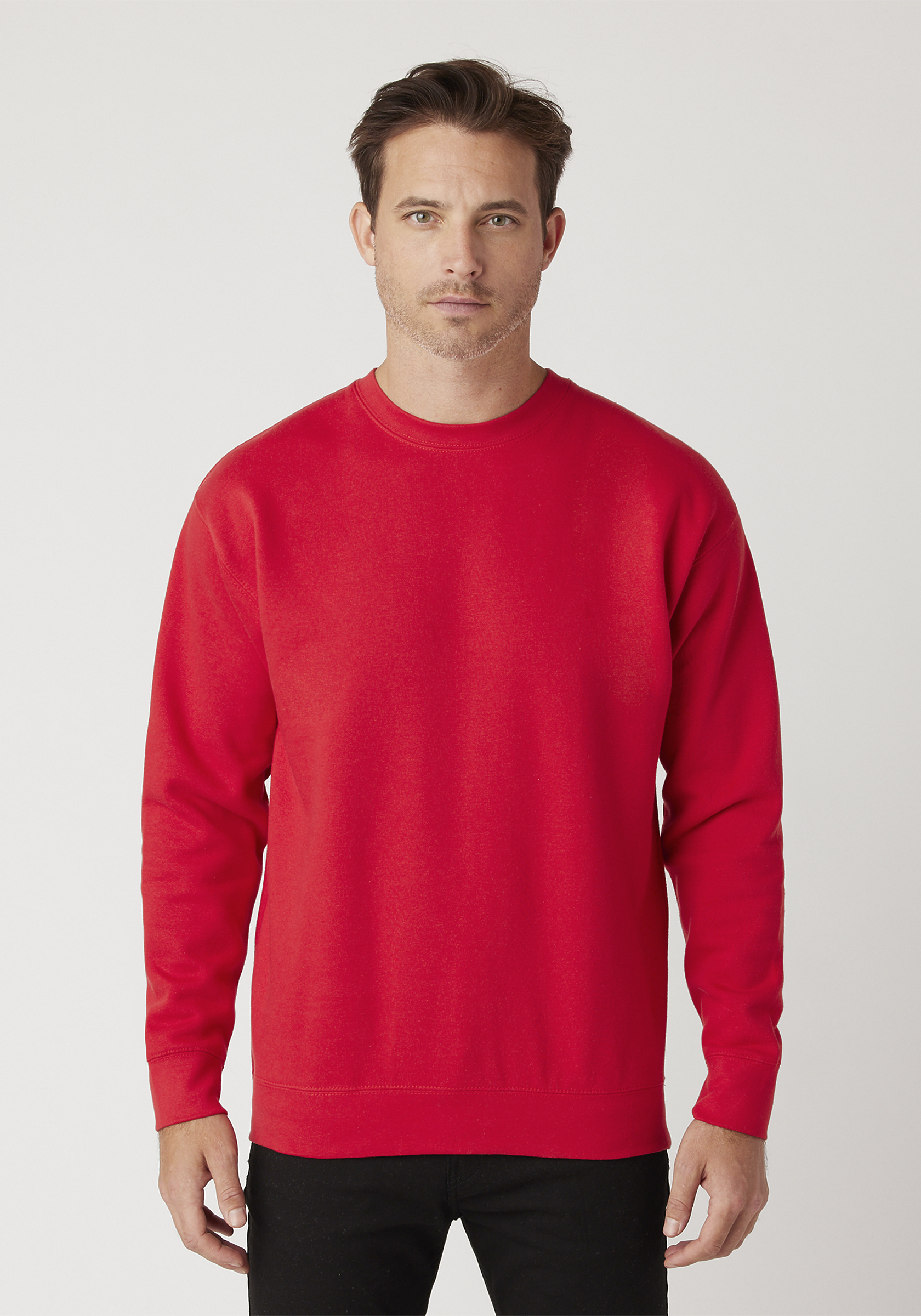 Red crew neck sweatshirts new arrivals