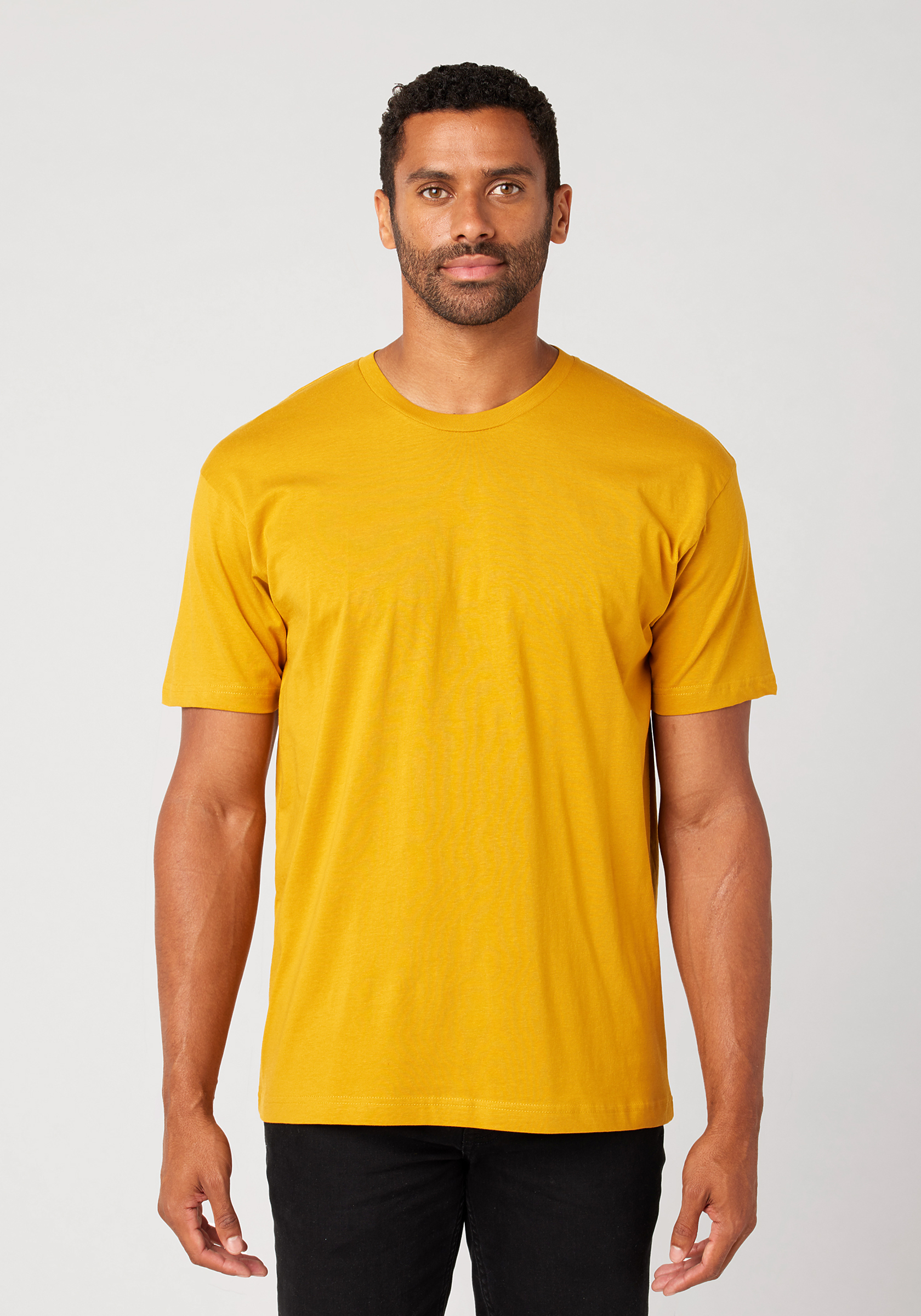 Mens yellow hot sale tee shirt