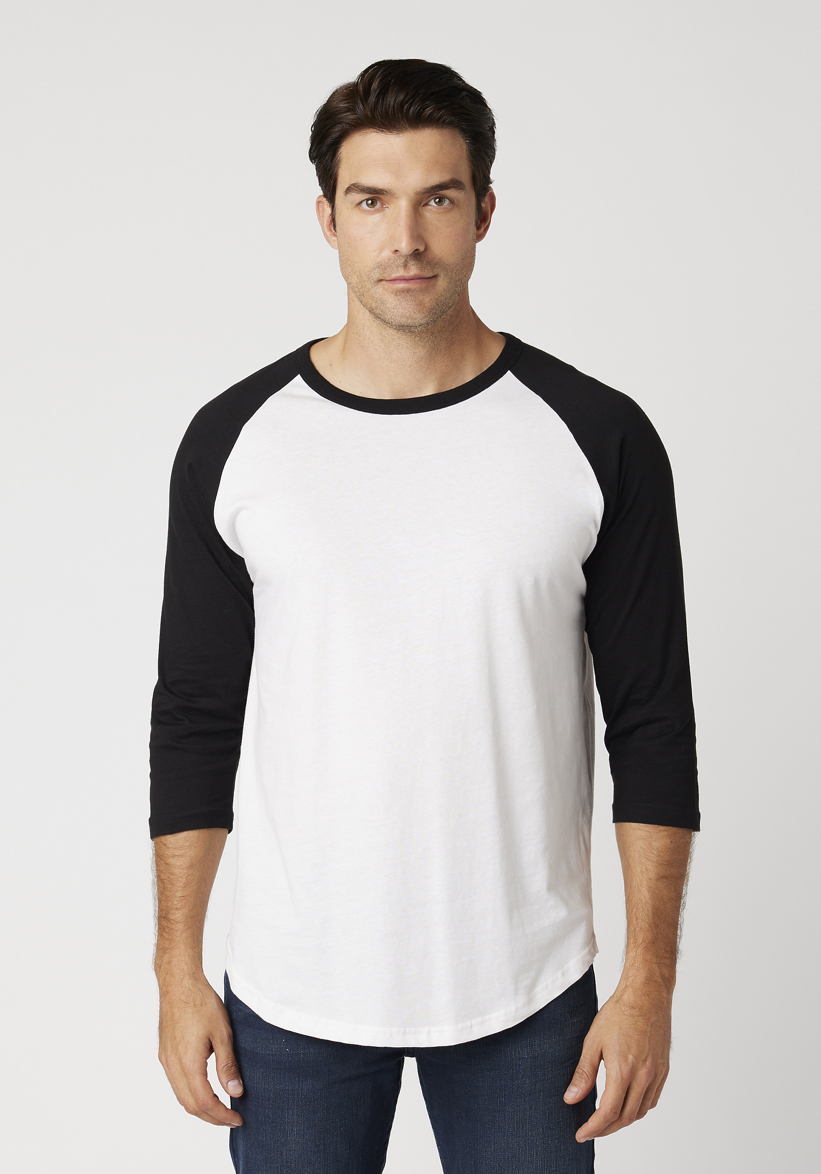 Unisex 3/4 Sleeve Baseball Tee