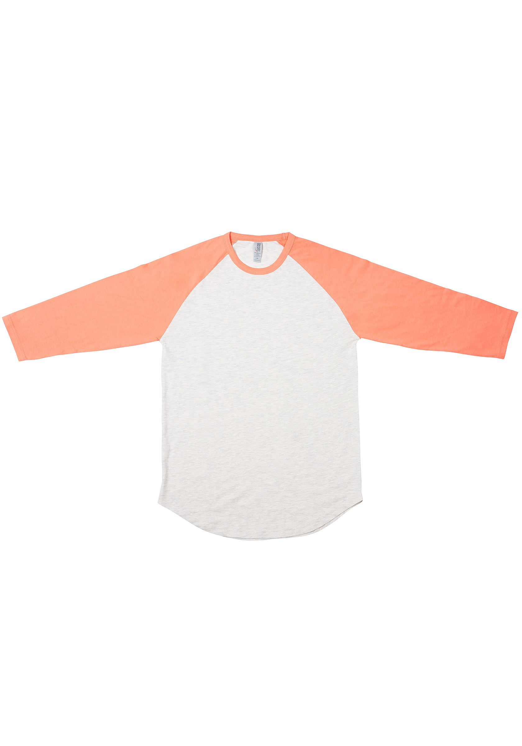 Unisex 3/4 Sleeve Baseball Tee Cotton Heritage