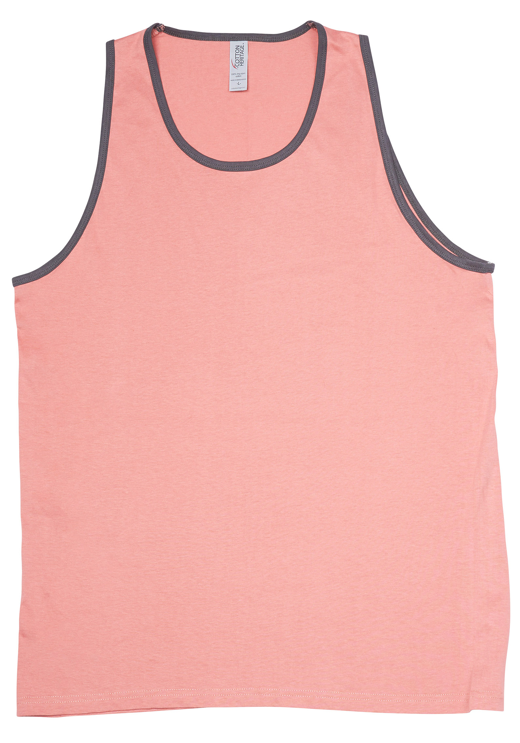 Premium Contrast Trim Tank Top CottonHeritage