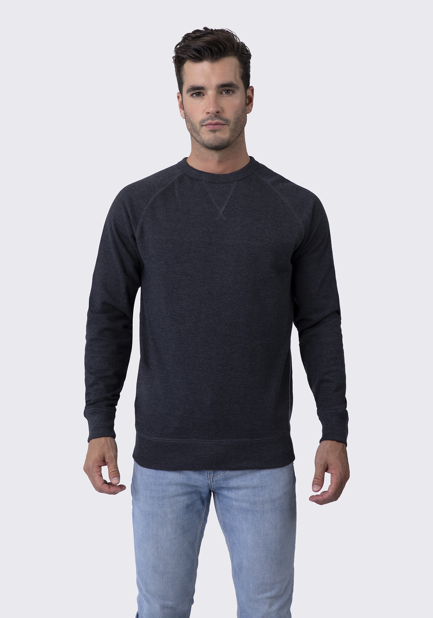 french terry crew sweatshirt