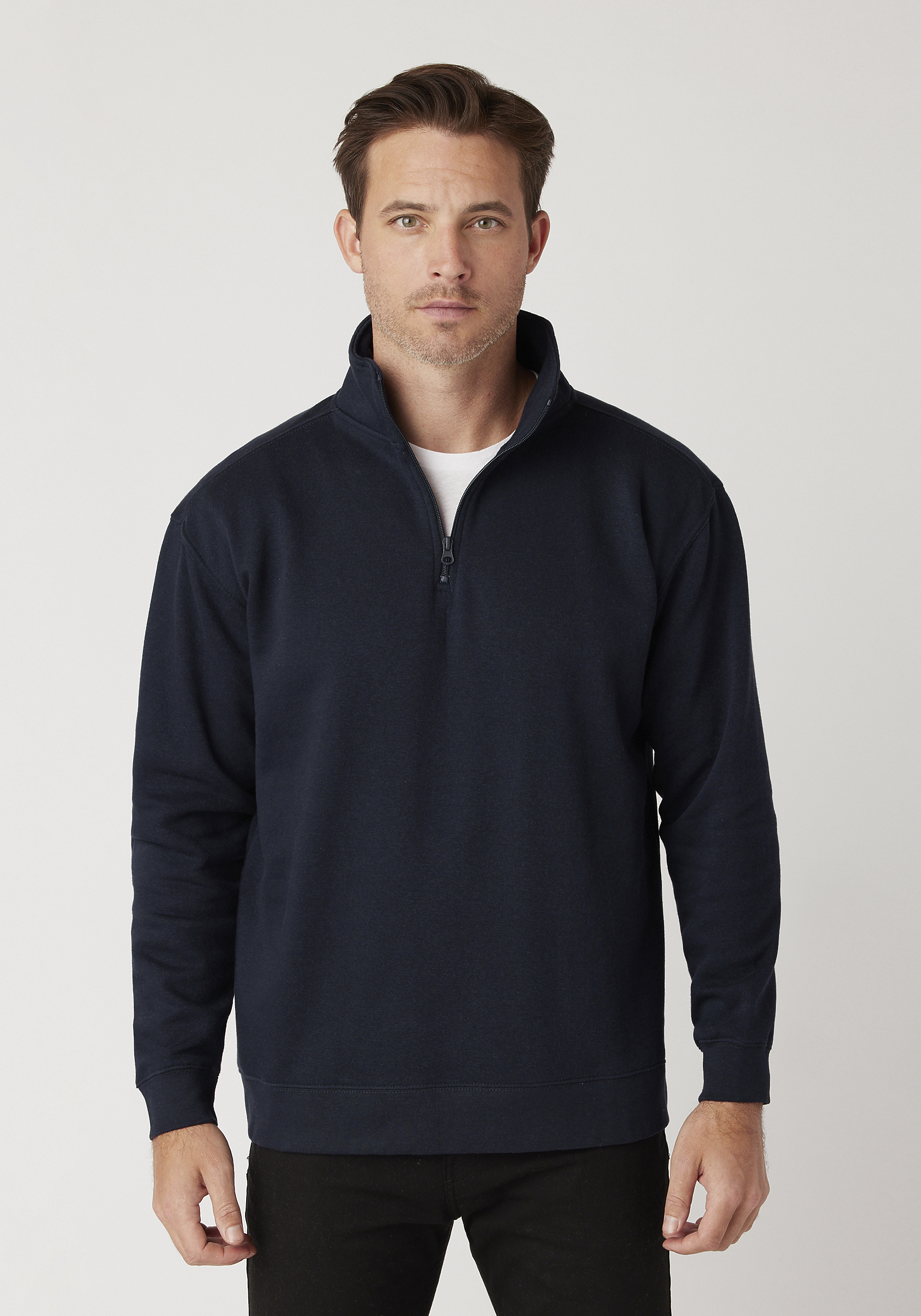 Cotton fleece 1 4 zip sweatshirt Clearance