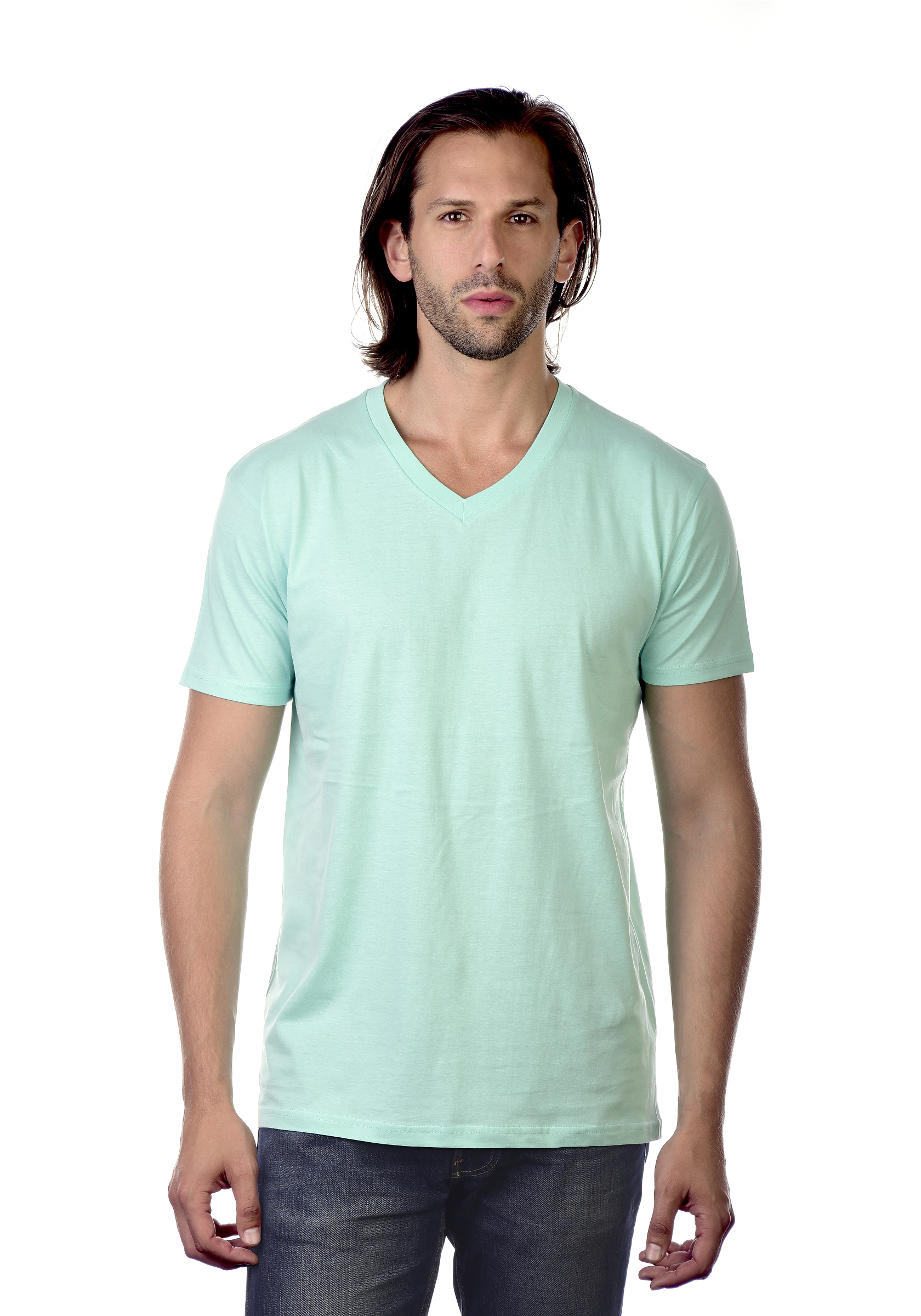 Men's V-Neck T-Shirt | Cotton-Heritage