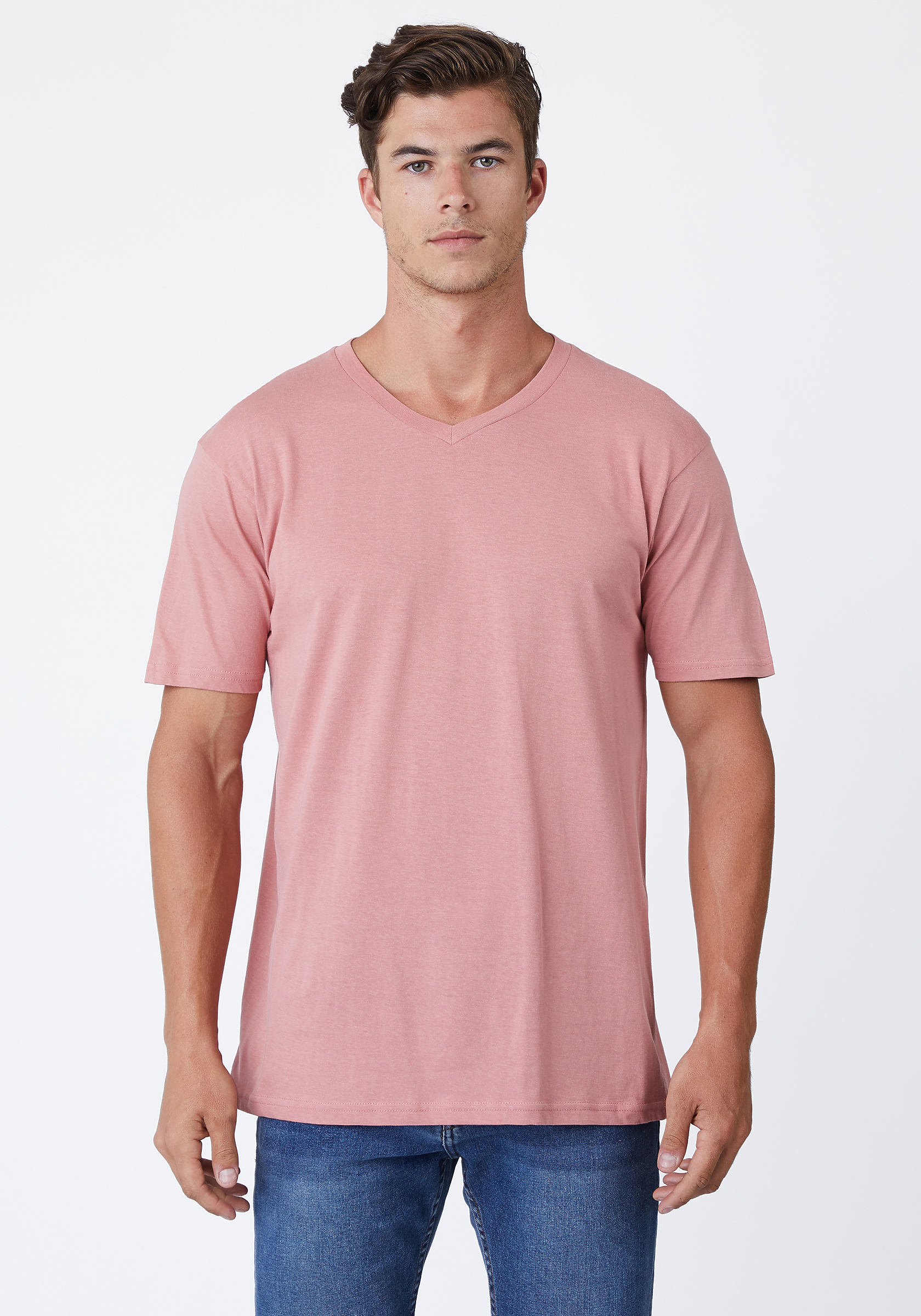 Men's V-Neck T-Shirt | Cotton-Heritage