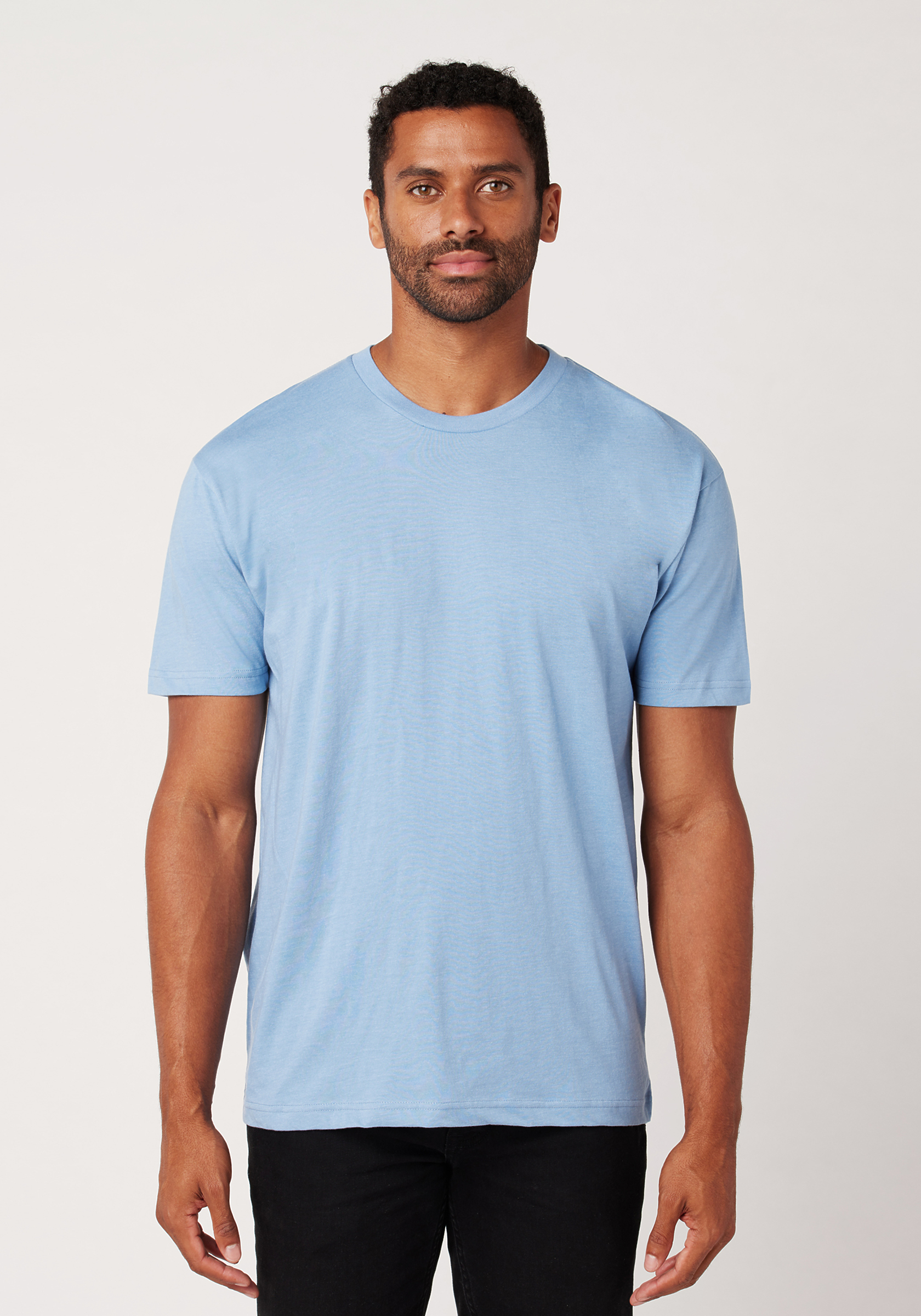 T-shirt - Light blue/white - Men