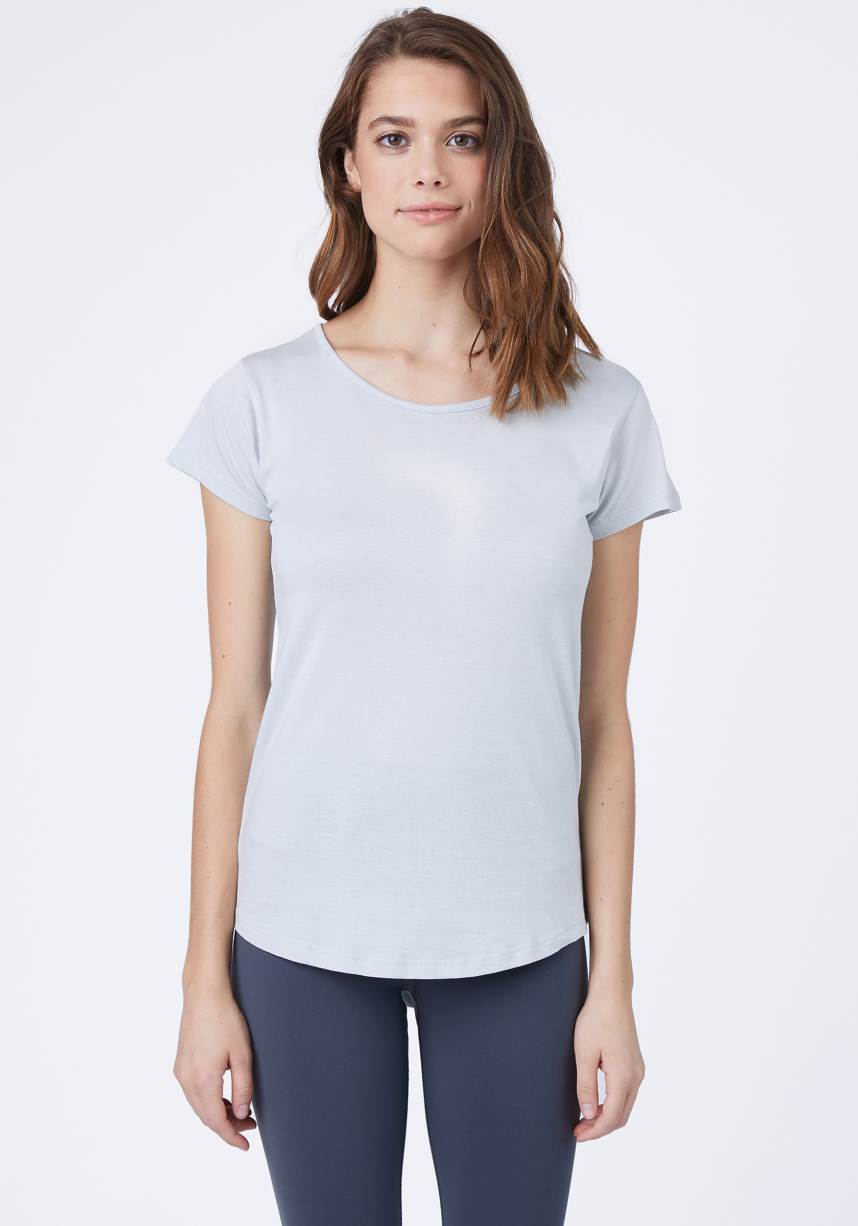 Cotton Modal Scoop Neck Tee