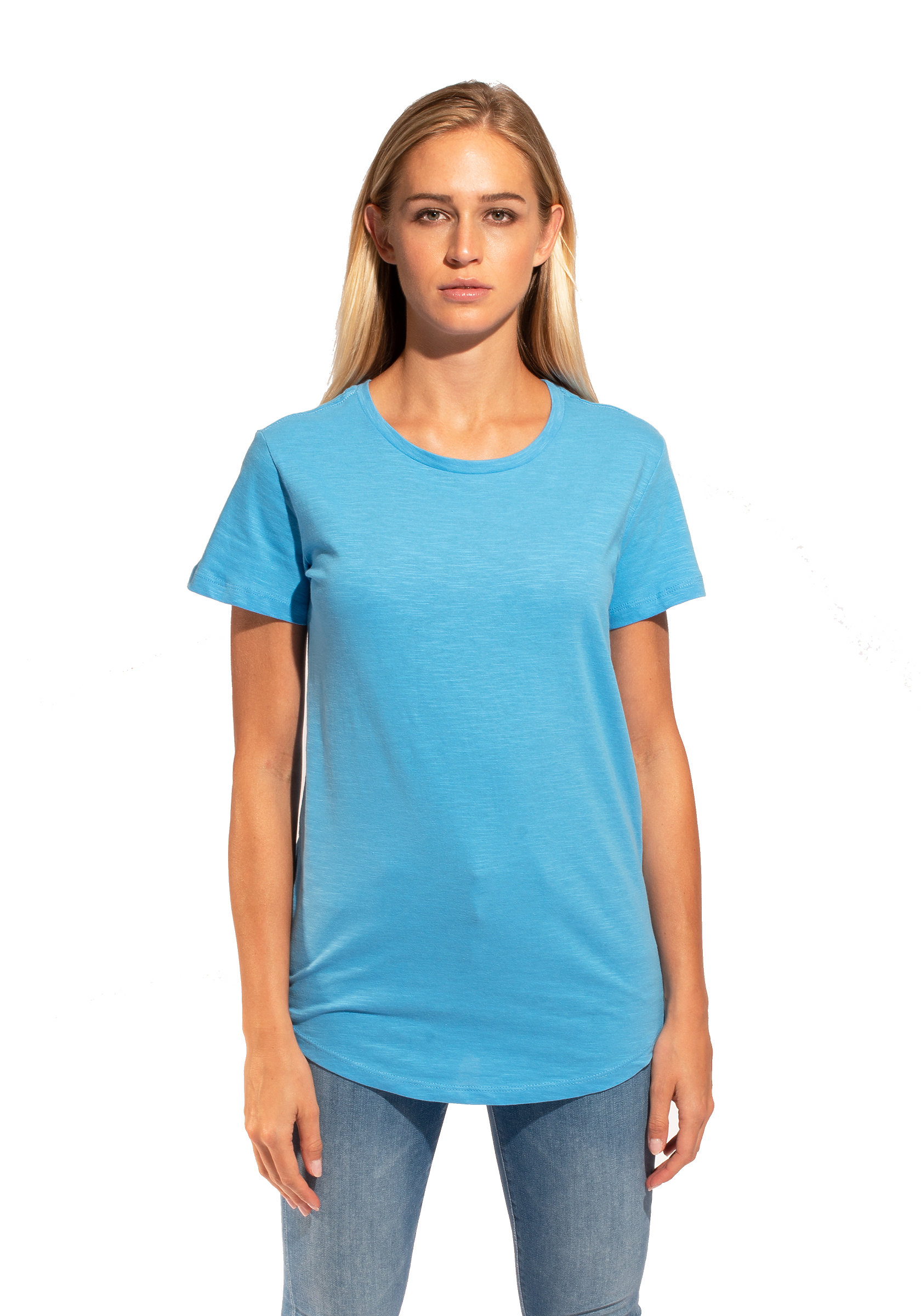 Wmn's Slub Scallop Bottom Tee CottonHeritage