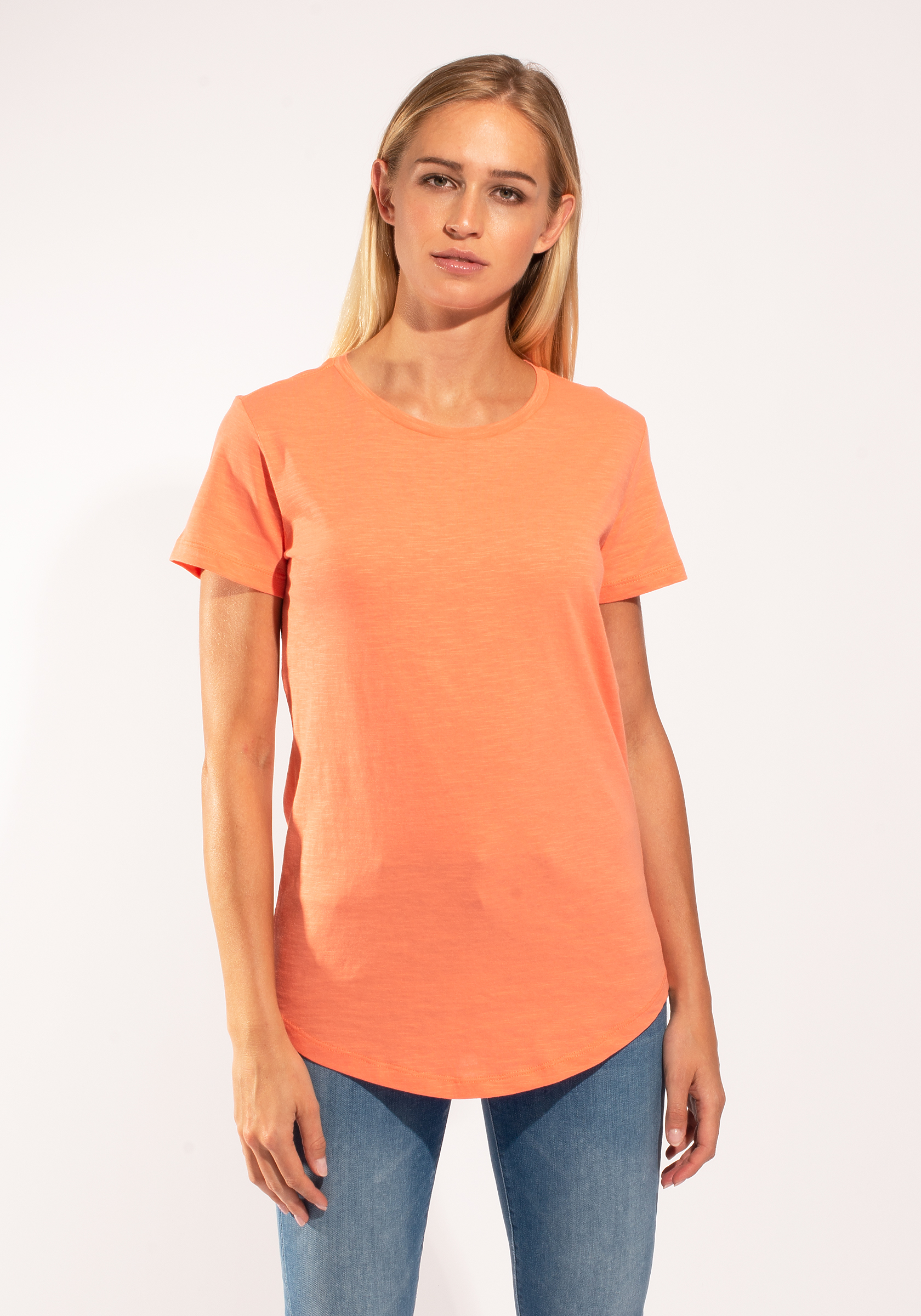 Wmn's Slub Scallop Bottom Tee CottonHeritage