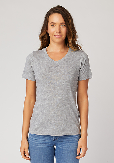Women's Premium S/S V-Neck | Cotton Heritage