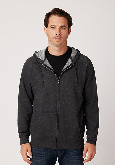 Monogram French Terry Zip-Through Hoodie - Men - Ready-to-Wear