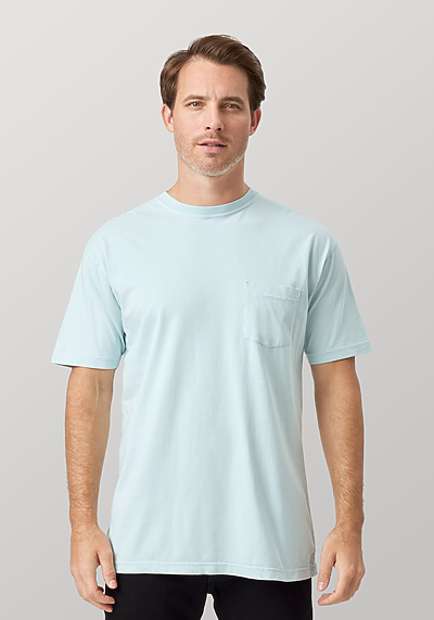 Garment Dye S S Pocket T shirt Cotton Heritage