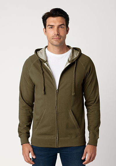 French Terry Full-Zip Hoodie | Cotton Heritage