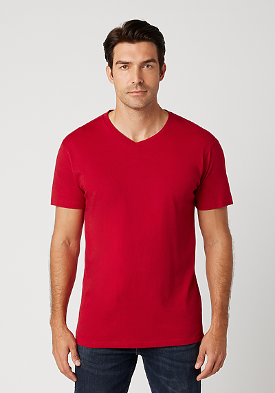 Men's V-Neck T-Shirt | Cotton Heritage