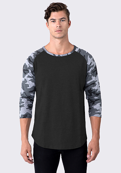 3/4 Sleeve Baseball Tee main image 1