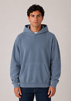 Garment Dye Fleece Hoodie